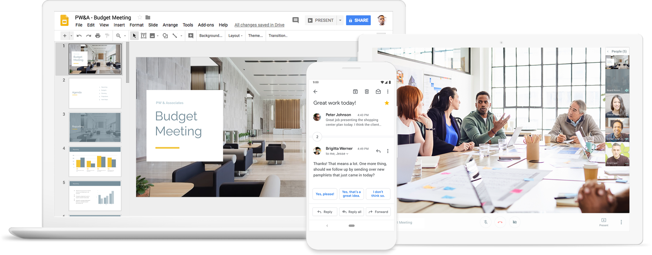 G Suite på mange platform